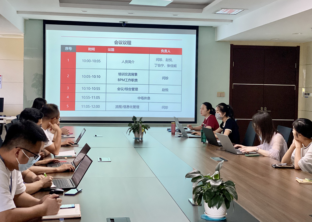 bb贝博微电召开首期BPM专项培训交流会