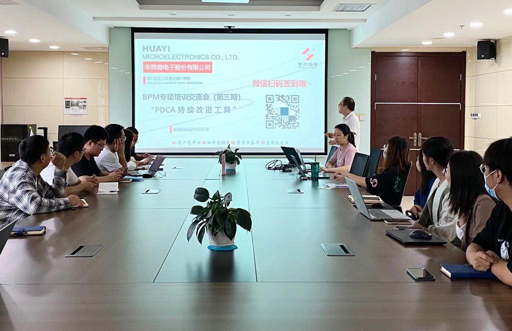 bb贝博微电召开第三期BPM专项培训交流会